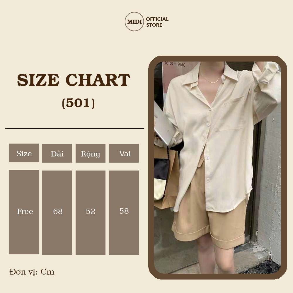 Áo Sơ mi trơn XS  - MIDISTORE