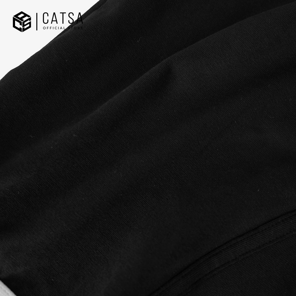 Combo quần Boxer nam CATSA đen lưng trắng chất liệu cotton thoáng mát QBX029