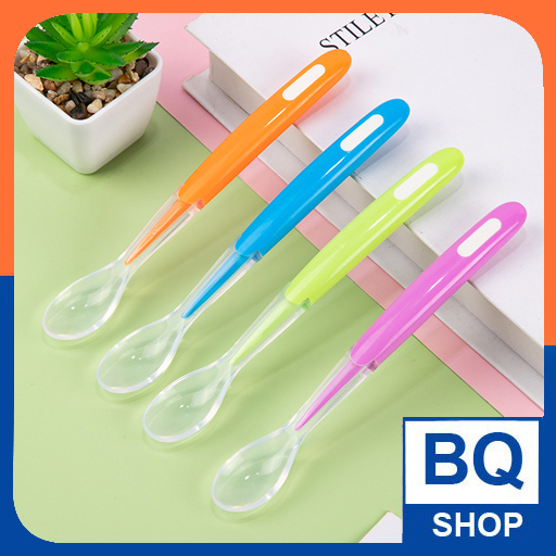 Thìa ăn dặm silicone siêu mềm cho bé BQSHOP