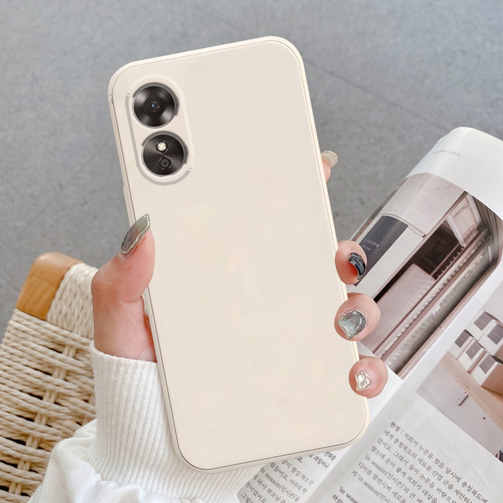 Ốp lưng Oppo A17, A17K, Reno 8T 5G silicon mềm viền vuông bảo vệ máy