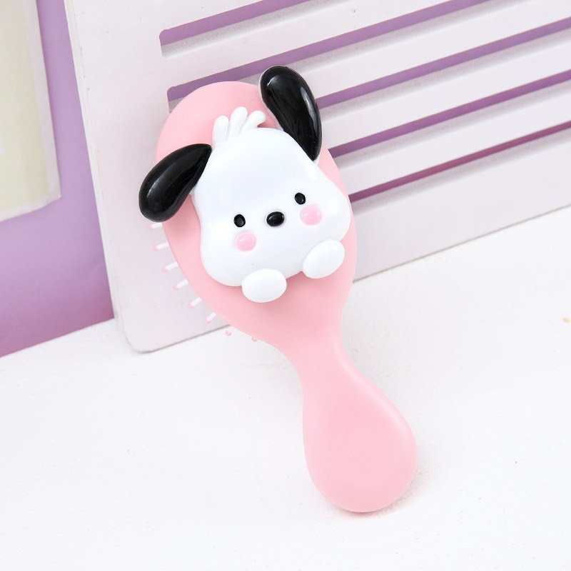 Guong Lược tròn massage da đâu chải tóc hình cún cute dễ thương nhiều màu pastel