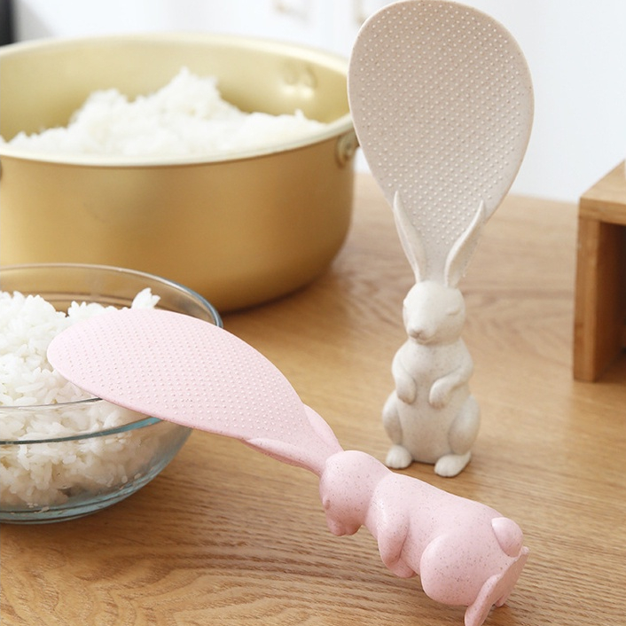 Muỗng Đơm Cơm, Muôi Xới Cơm Chống Dính Hình Thỏ Dễ Thương