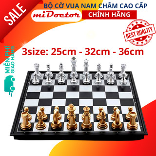 Bộ Cờ Vua Nam Châm miDoctor Cao Cấp - Cờ Vua Nam Châm Nhiều Size - Tiêu Chuẩn Quốc Tế Cực Đẹp