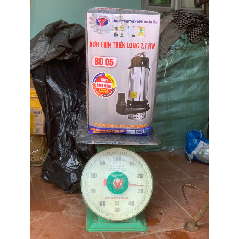 BƠM CHÌM THIÊN LONG 220V 2,2kw-3hp Họng đẩy 48mm