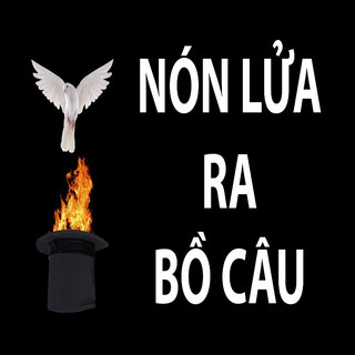 Ảo thuật nón lửa 4 chức năng bắn lửa, ra gậy, thu khăn, hóa chim hàng cao cấp