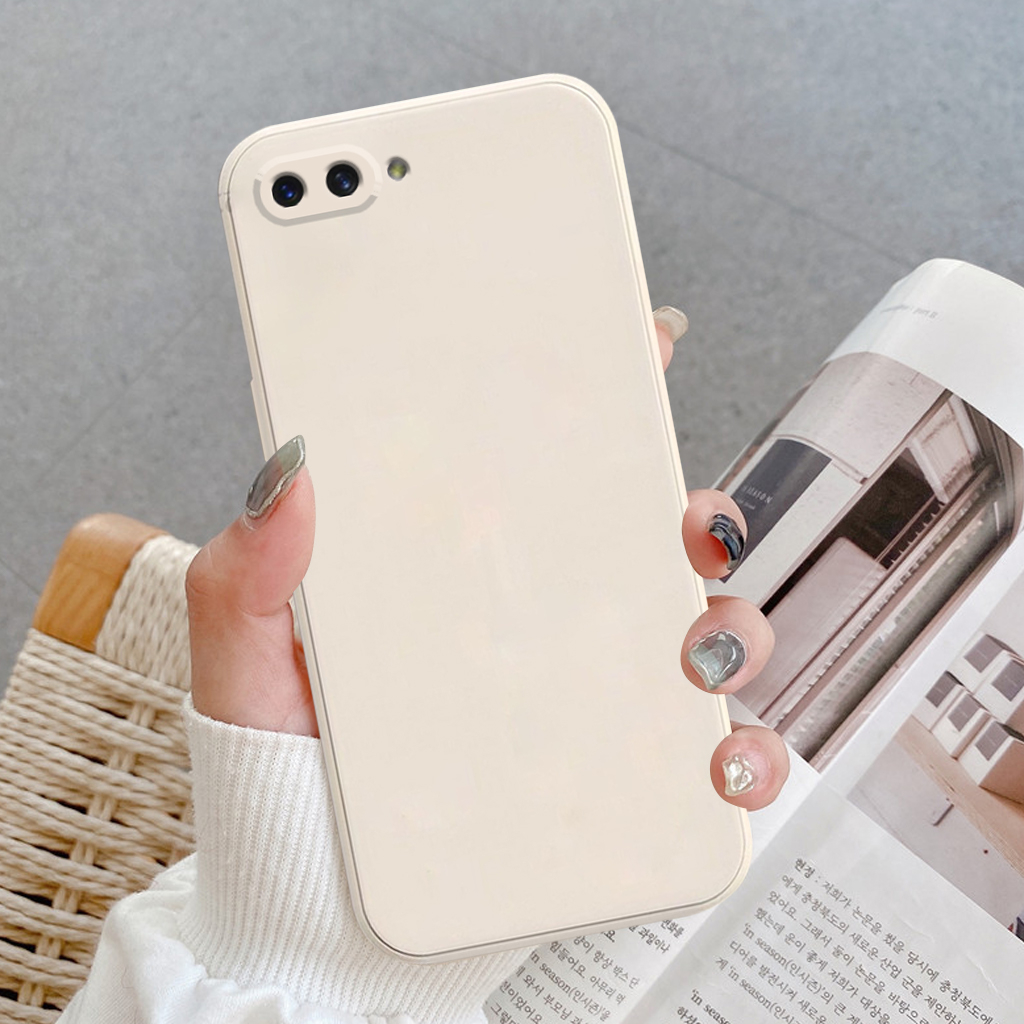 Ốp lưng Oppo A3s, Realme C1 silicon mềm viền vuông bảo vệ máy