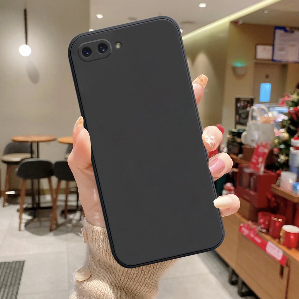 Ốp lưng Oppo A3s, Realme C1 silicon mềm viền vuông bảo vệ máy