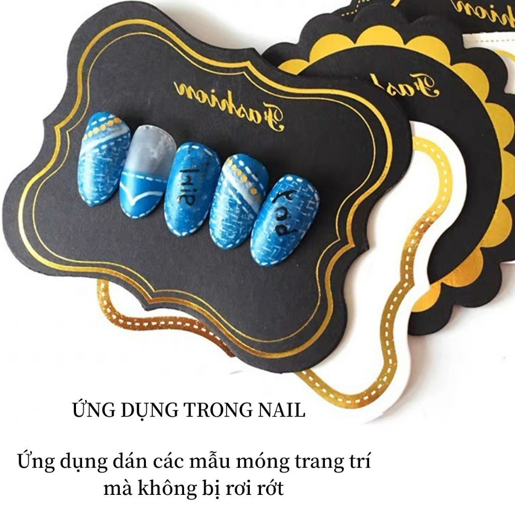 Băng dính đỏ dán móng mẫu nail - Băng dính 2 mặt - Dính siêu chắc siêu bền - Băng dính tạo fan mi