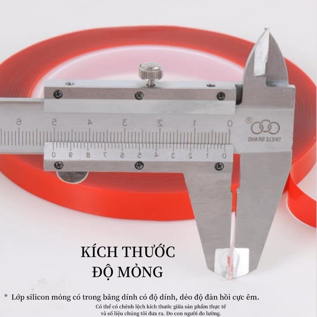Băng dính đỏ dán móng mẫu nail - Băng dính 2 mặt - Dính siêu chắc siêu bền - Băng dính tạo fan mi