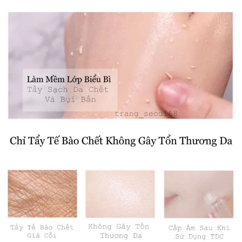 🍋 Tẩy Da Chết Dành Cho Da Mặt Chiết Xuất Từ Trái Chanh, Tẩy Sạch Sâu Lớp Tế Bào Chết Giúp Sáng Da, Ngừa Mụn, Se Khít LCL