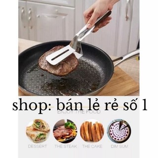 Kẹp inox 304 gắp thức ăn kẹp lật thức ăn inox