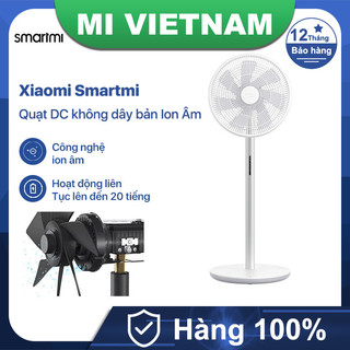 Quạt đối lưu tích điện xiaomi smartmi gen 3 dc fan dùng pin 2800mah 33.6wh 17 giờ tốc độ gió	100 mức ai