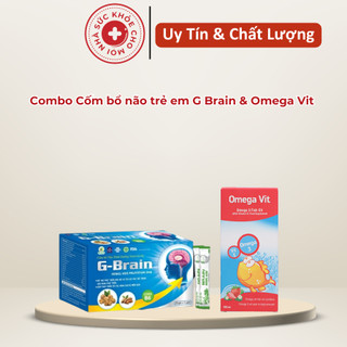 Combo Cốm bổ não trẻ em G Brain & Omega Vit.Bổ Sung Omega giúp bé phát triển bé thông minh, trí nhớ tốt
