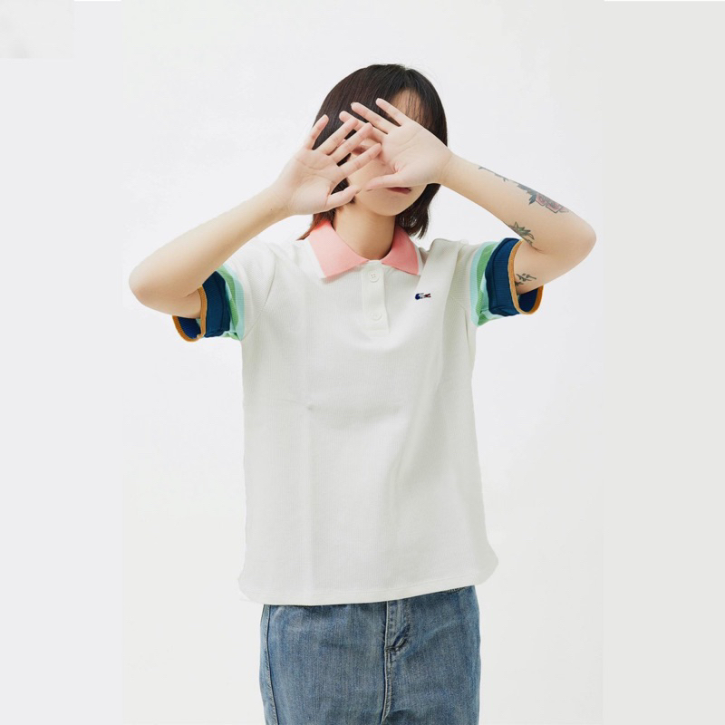 Áo polo L.A.C.O.S.T.E tay phối màu đẹp hàng VNXK