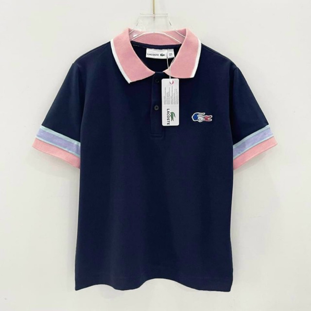 Áo polo L.A.C.O.S.T.E tay phối màu đẹp hàng VNXK