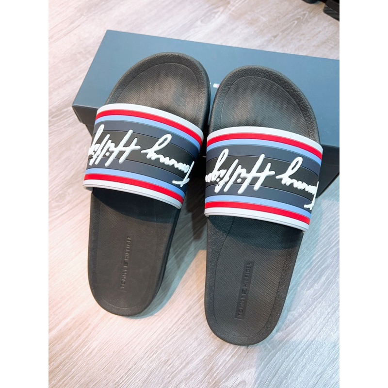 Authentic - Dép Nam Tom/my Hilf/iger Cực Chất, Siêu Đẹp Bền Size 42