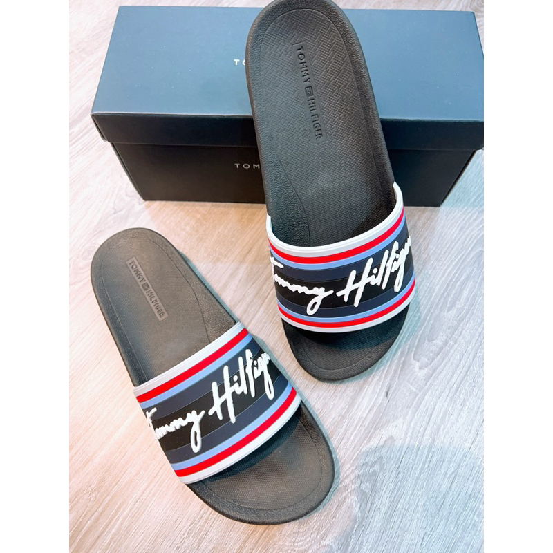 Authentic - Dép Nam Tom/my Hilf/iger Cực Chất, Siêu Đẹp Bền Size 42