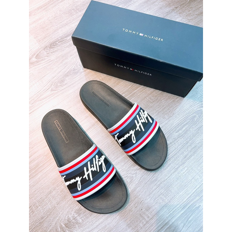 Authentic - Dép Nam Tom/my Hilf/iger Cực Chất, Siêu Đẹp Bền Size 42