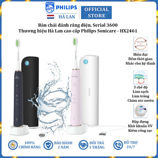 Bàn chải đánh răng điện Philips Sonicare HX2461 Serial 3600 3 chế độ - Hàng nhập khẩu chính hãng