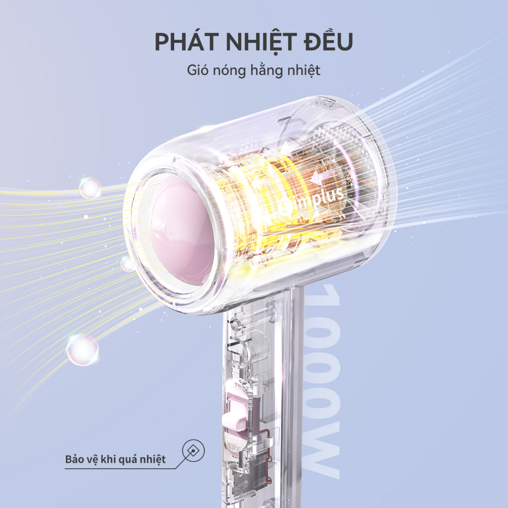 Máy sấy tóc Simplus Công suất 1000W CFJH004