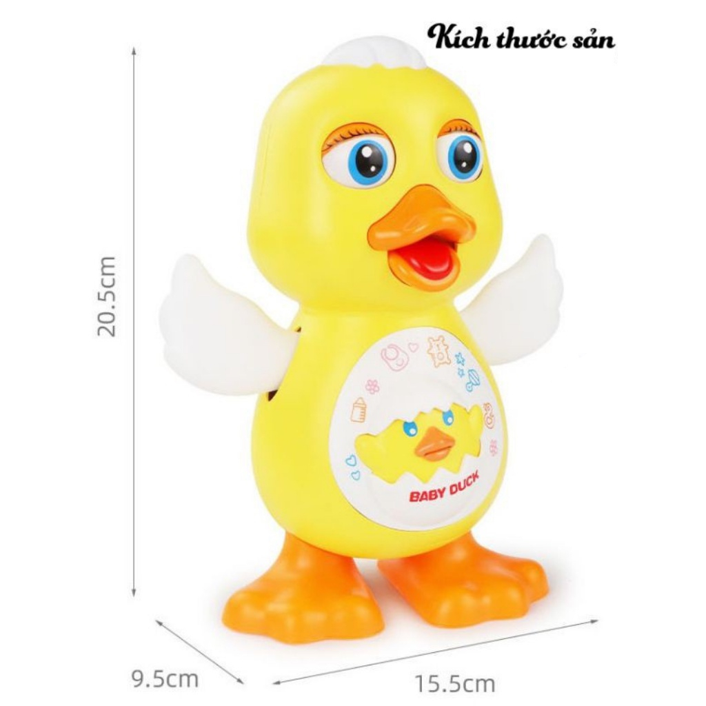 Đồ chơi Vịt nhảy múa CAO CẤP có đèn và nhạc di chuyển dễ thương cho bé