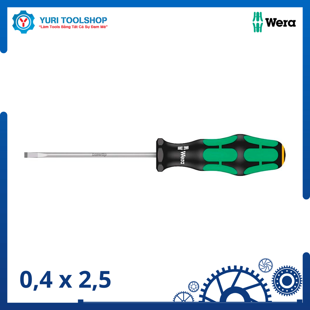 Tua Vít Dẹt Wera 335 0,4x2,5x75 mm - 05008007001