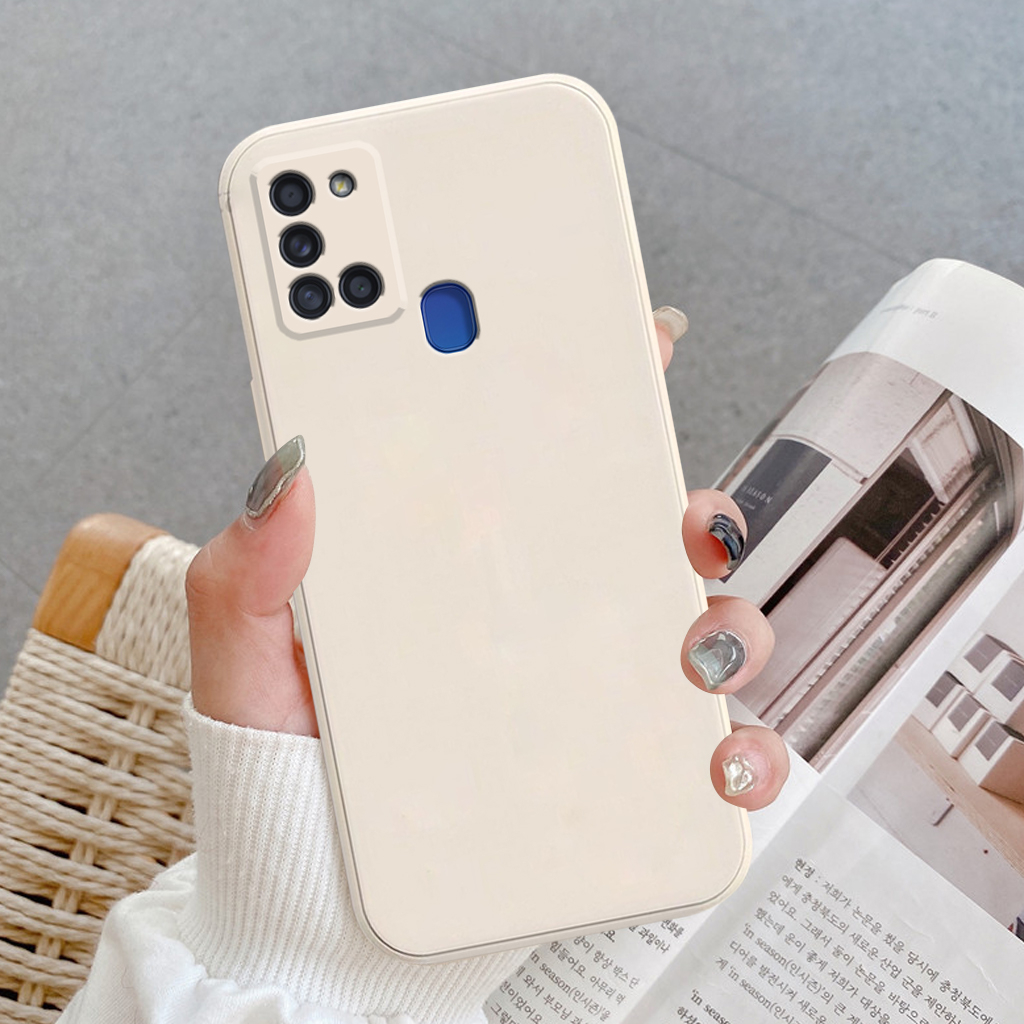 Ốp lưng Samsung A21S, M21, M30S silicon mềm viền vuông bảo vệ máy