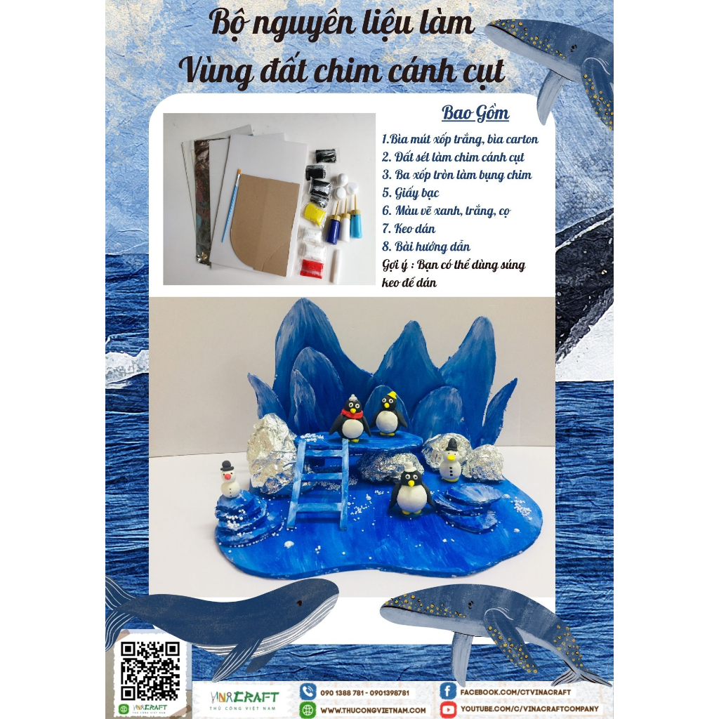 Mô hình 3D vùng đất chim cánh cụt