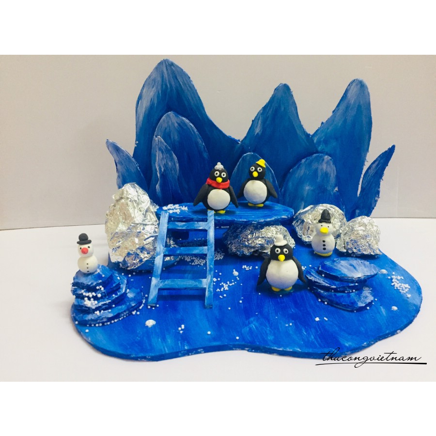 Mô hình 3D vùng đất chim cánh cụt