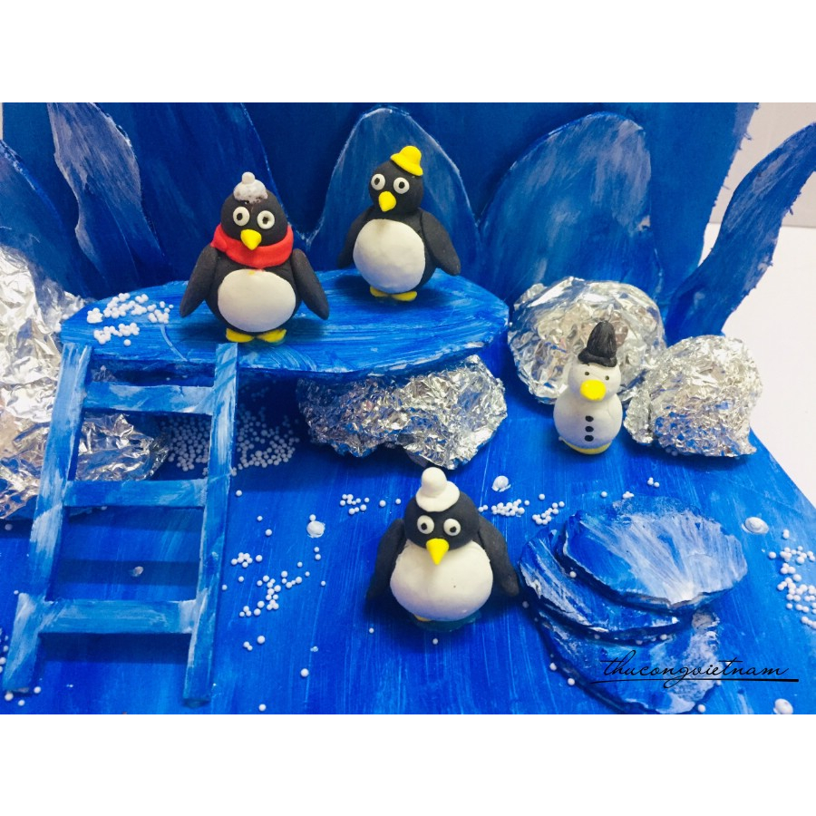 Mô hình 3D vùng đất chim cánh cụt