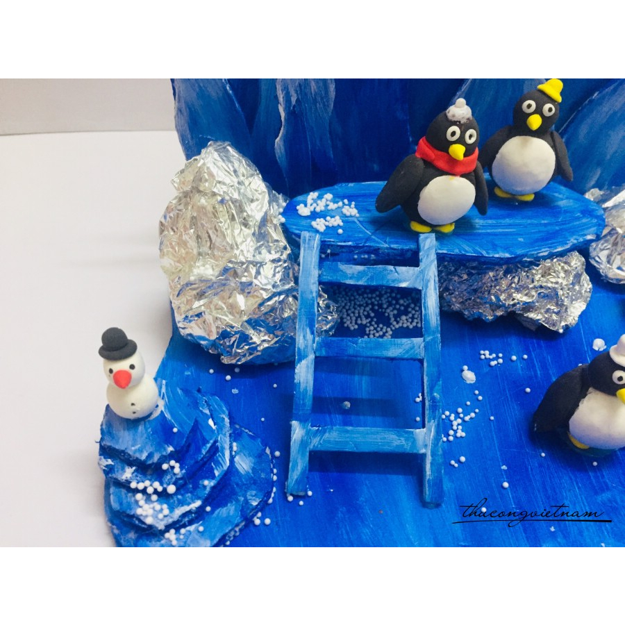 Mô hình 3D vùng đất chim cánh cụt