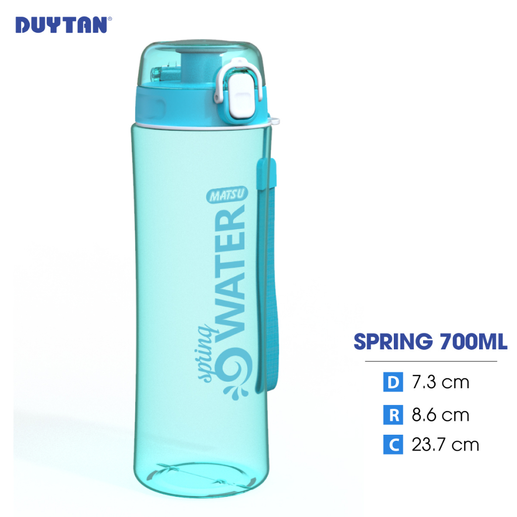 Bình nước nhựa DUY TÂN Spring 500ml / 700ml - Giao màu ngẫu nhiên