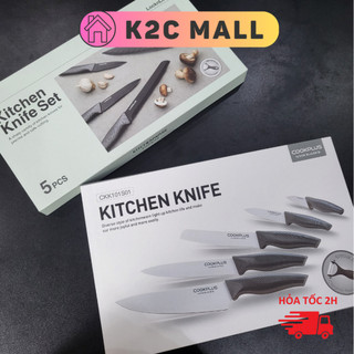 Bộ dao nhà bếp 4 món thép không gỉ chống dính locknlock ckk104s4 - k2cmall