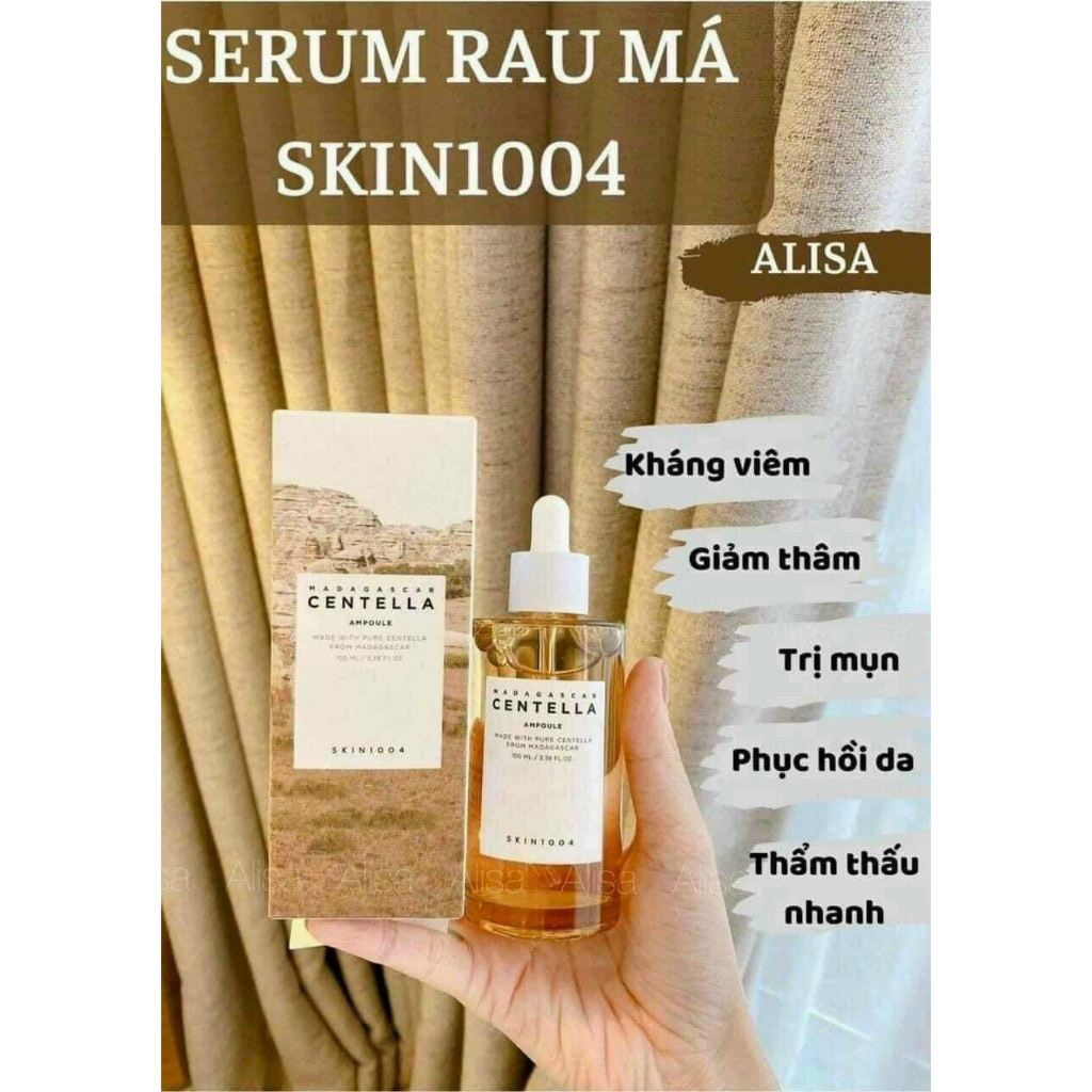 Serum Rau Má Skin1004 Chính Hãng Madagascar Centella Asiatica Ampoule 30ml 55ml 100ml Tinh Chất Skin1004