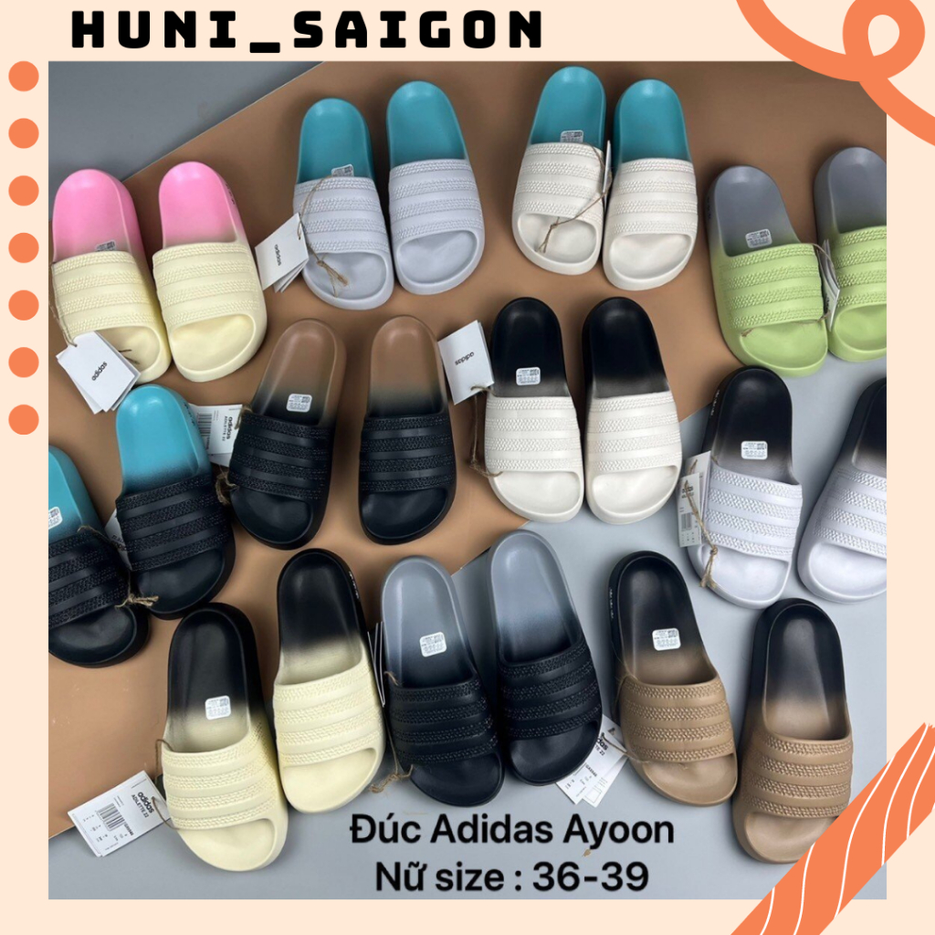 Dép Quai Ngang Nam Nữ, Dép Adidas Adilette Ayoon Loang Thời Trang Nam Nữ