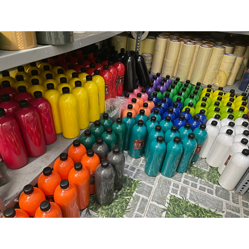 Màu tô tượng pha sẵn chai 1000ml