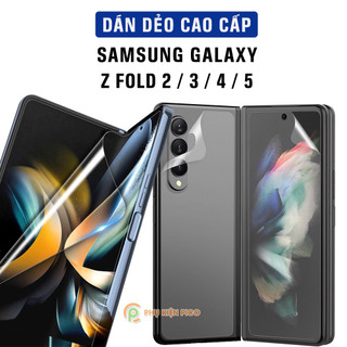 Dán màn hình chính, màn hình ngoài và Dán lưng Samsung Galaxy Z Fold 5 / Fold 4 / Fold 3 PPF dẻo trong suốt - Combo 3