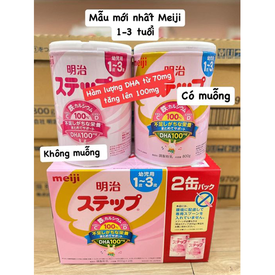 [Date 2024] Sữa Meiji Nội Địa Nhật Lon, Thanh Số 0 & Số 9 , 0-1 & 1-3 , Meiji HP , Sữa Công Thức Hộp 800g
