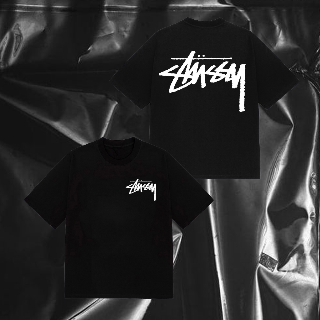 Áo thun STUSSY nam nữ - áo thun trơn unisex - 100% coton DADDYSTORE