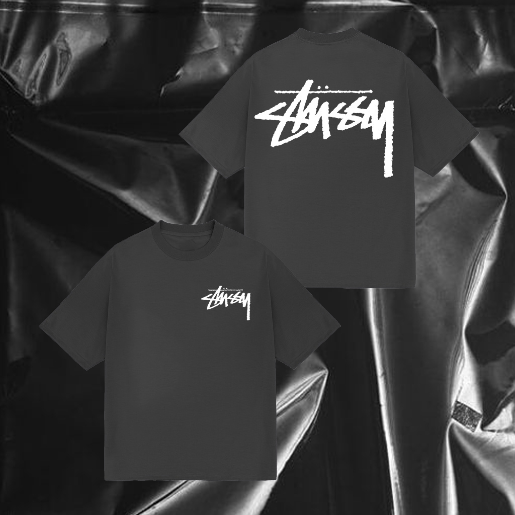 Áo thun STUSSY nam nữ - áo thun trơn unisex - 100% coton DADDYSTORE