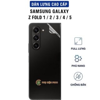 Dán mặt lưng Samsung Galaxy Z Fold 5 PPF cao cấp dẻo trong suốt - Dán lưng Samsung Galaxy Z Fold 2 / Z Fold 3 / Z Fold 4