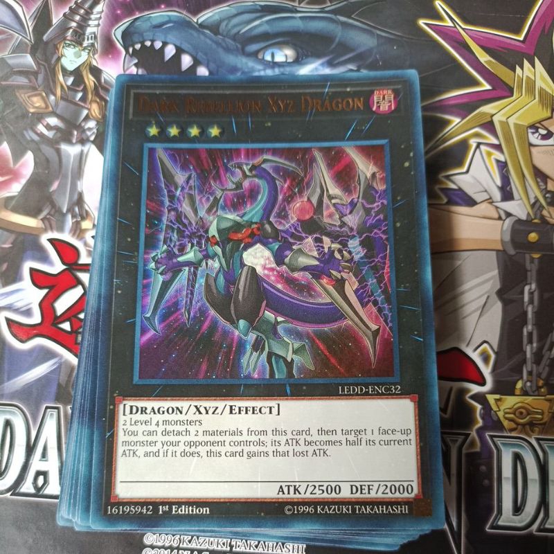 (Thẻ Bài ) Dark Rebellion Xyz Dragon - LEDD-ENC32 - Ultra Rare - 1st Edition NM YuGiOh!