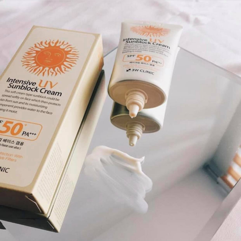 Kem Chống Nắng 3w Clinic Intensive Uv Sunblock Cream Spf 50 Pa+++ 70ml