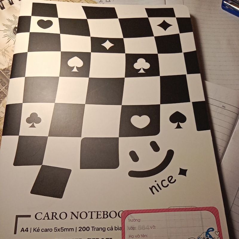 Vở caro notebook A4 kẻ caro 200 trang