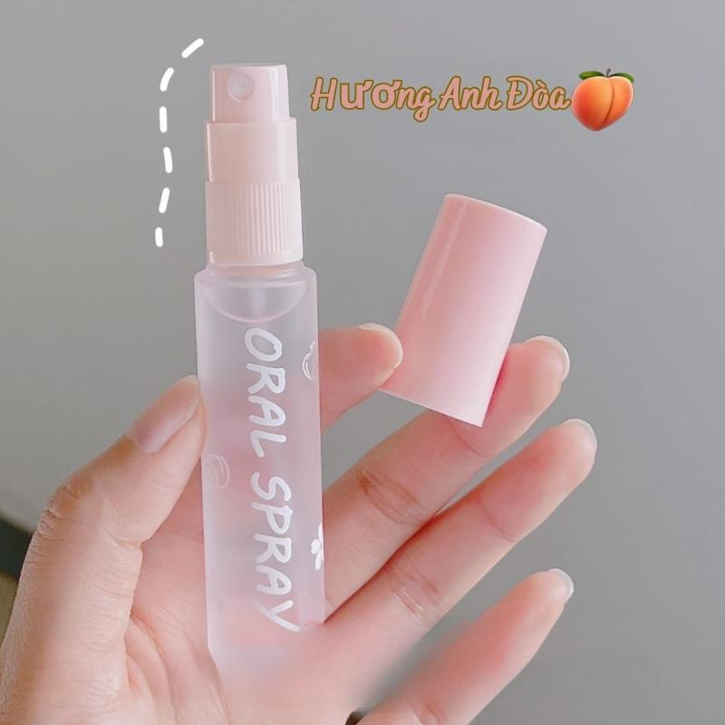 Xịt Thơm Miệng Hàn Quốc USUHAN Chính Hãng Sịt Thơm Miệng Hương Đào Và Bạc Hà Giúp Hơi Thở Thơm Mát Sảng Khoái