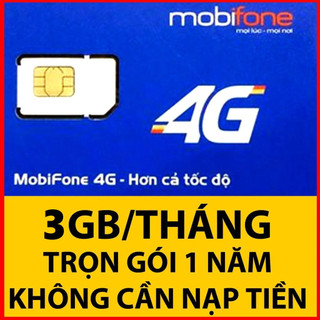 Sim mobi trọn gói 1 năm không cần nạp tiền mdt255 có 36gb / năm - sim data chuyên dùng lên internet