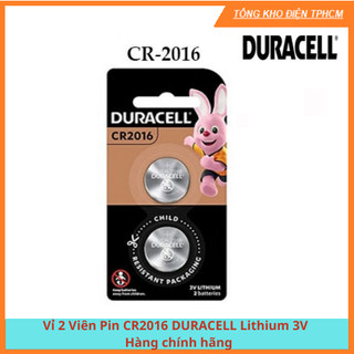 Vỉ 2 viên pin cr2016 duracell lithium 3v - hàng chính hãng