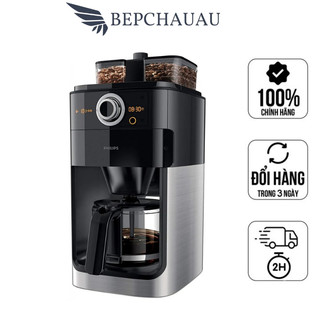 Máy pha cà phê philips, máy pha cafe philips, kết hợp máy xay cafe, nhập eu, bh 12 tháng, bepchauau