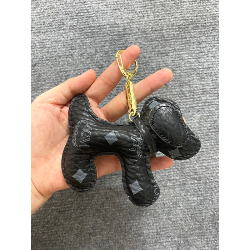 Móc khoá da cao cấp hình dáng dễ thương treo balo túi xách