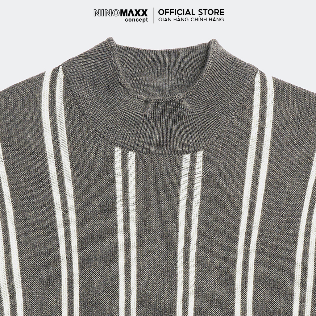 N&M Áo sweater nam tay dài kẻ sọc 1901063